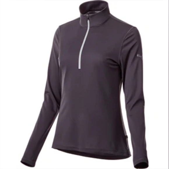 Nwt Women's ESS Golf Half Zip Activewear Gray Top XL - Picture 1 of 15